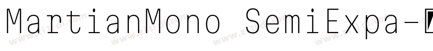 MartianMono SemiExpa字体转换